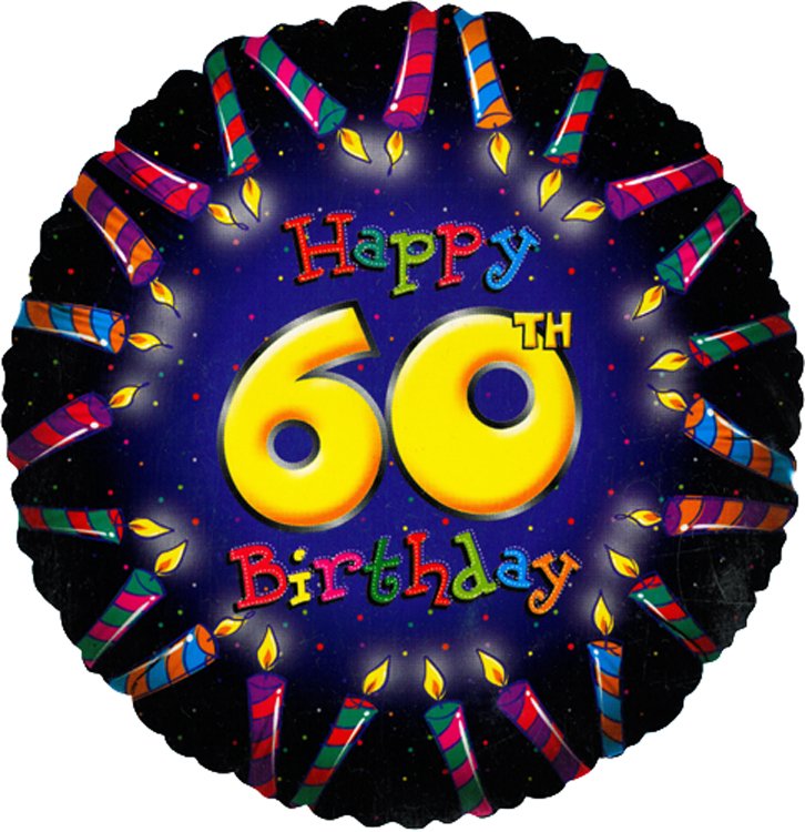 18" Happy 60th Birthday 