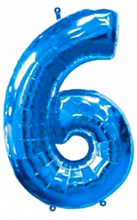  34" Anagram Number 6 Blue