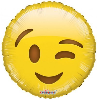 18" Emoji Smiley Wink 