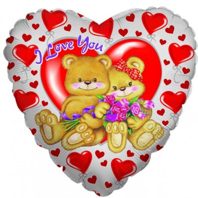 36" I Love You Teddy Bears