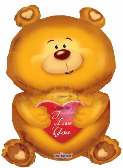 36" I Love You Kissable Bear