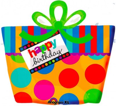 28" Happy Birthday Big Dots Present