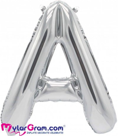 16" Silver Letter A 