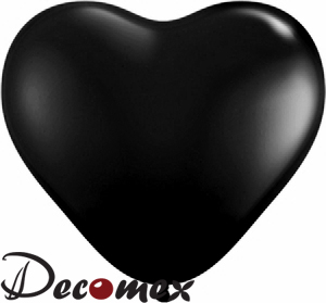 11" Heart  Black 180 DECOMEX