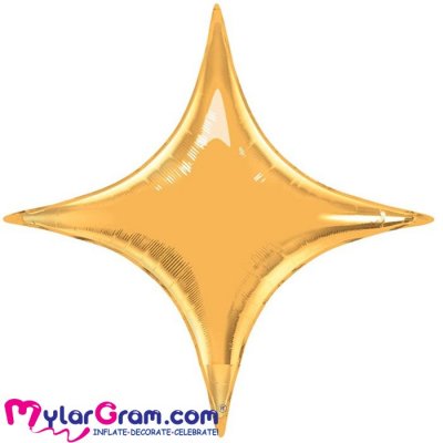 26" 4 Pointed Gold Star 