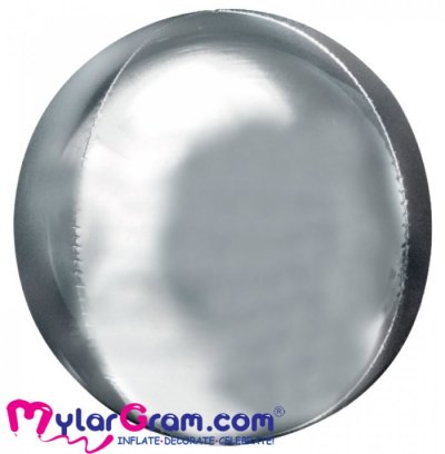 22" Silver Ball Shape 4D