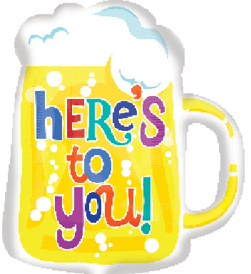 24" Here`s To You Beer Mug