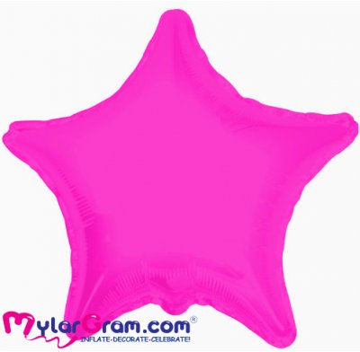 18" Bright Pink Star MYLARGRAM