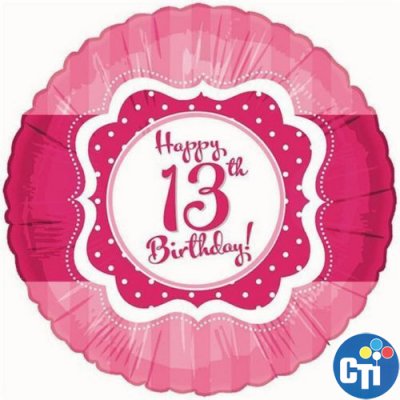 18" Happy 13th Birthday 