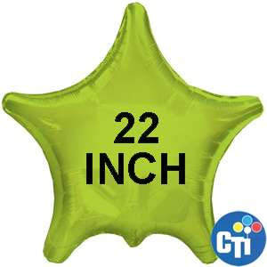 22" Lime Green Star