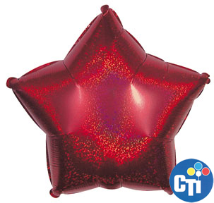 18" Red Dazzle Star