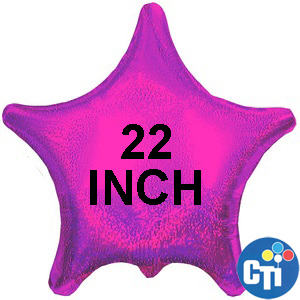 22" Hot Pink Dazzle Star