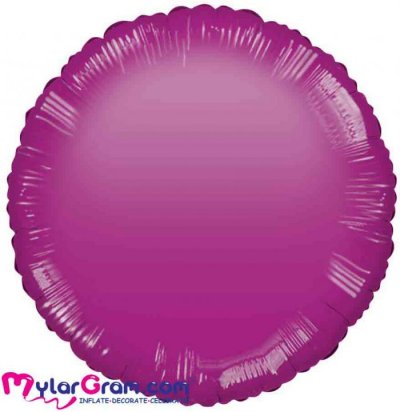 18" Metallic Purple Round MYLARGRAM