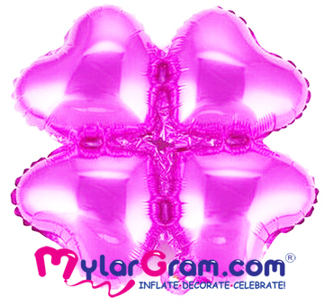 18" Pink Magic Arch 4 Hearts MYLARGRAM