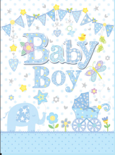 Baby Boy Greeting Card