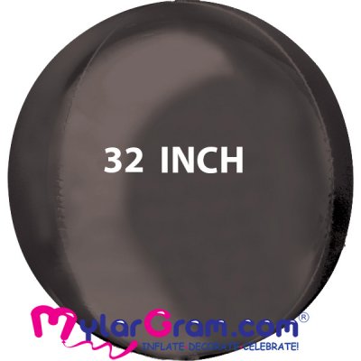 32" Black Ball Shape 4D 