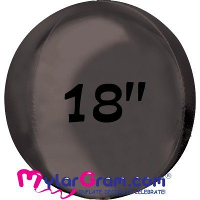 18" Black Ball Shape 4D