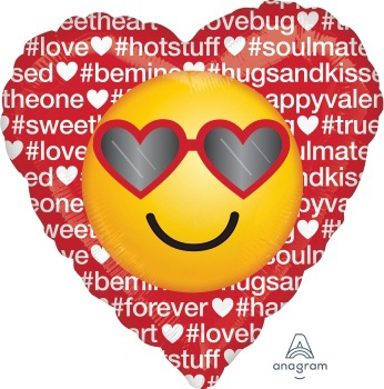 18" Love Hashtag Emotions Heart