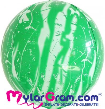 22" Green Marble Ball Shape 4D
