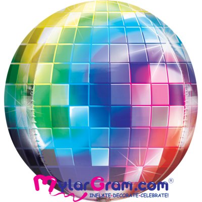 22" Multicolored Disco Holographic Ball Shape 4D