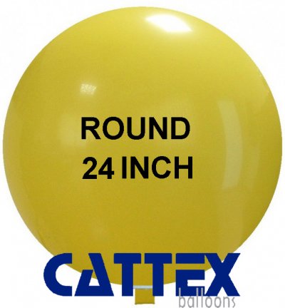 24" Gold Round Jumbo Balloon 