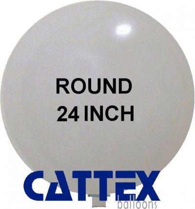 24" Silver Round Jumbo Balloon 