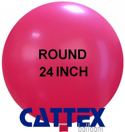 24" Fucshia Round Jumbo Balloon 
