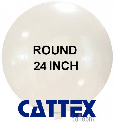 24" Clear Round Jumbo Balloon 