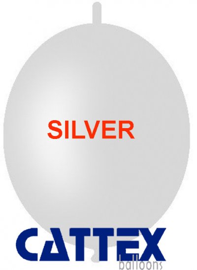 12" Link Metallic Silver (100pcs)