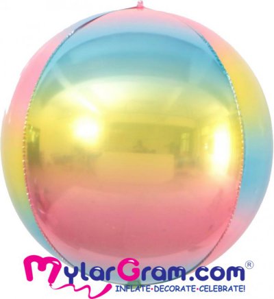 22" Rainbow Ball Shape 4D 