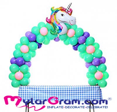 Boxed Balloon Table Arch 2m-2.8m L x 0.8-1.2 W