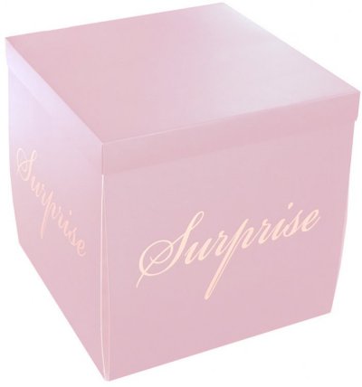 Balloon Surprise Box 50x50x50cm - Pink