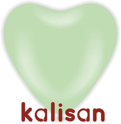12" Heart Macroon Green 3004 KALISAN