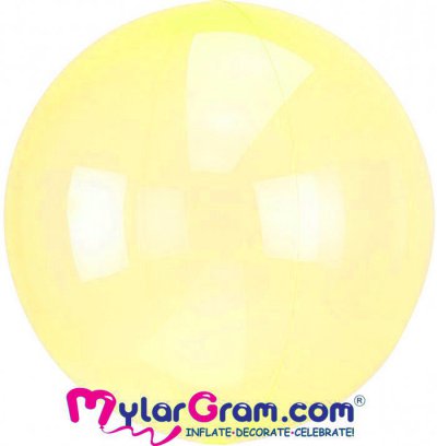 22" BOBO Crystal  Yellow Ball Shape 4D