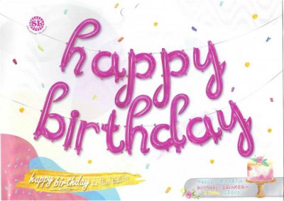 16" Happy Birthday Joint Pink Kit