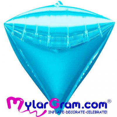 24" Light Blue Diamond Shape 4D