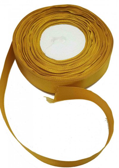 Satin Ribbon Gold 25mm x 50m (402)