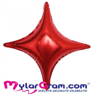 23" 4 Pointed Red Star 