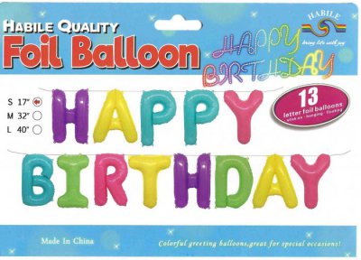 17" Happy Birthday Pastel Kit
