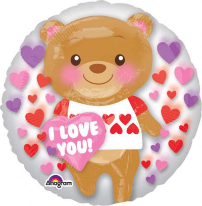 24" I Love You Bear Balloon Insider