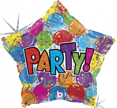 19" Party Balloon Star