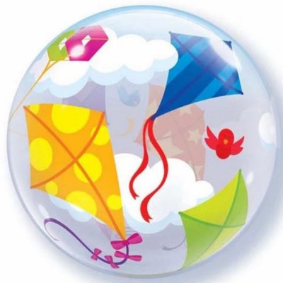 22" Kites in Flight Plastic Bubble