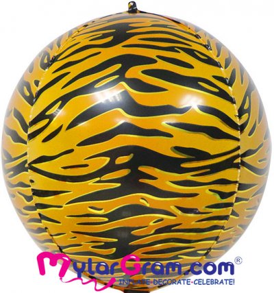 22" Tiger Print Ball Shape 4D 