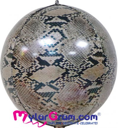 22" Snake Print Ball Shape 4D 