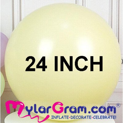 24" Macaron Yellow Jumbo Balloon (50)