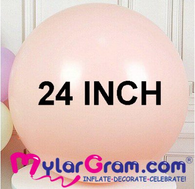 24" Macaron Peach Jumbo Balloon (50)