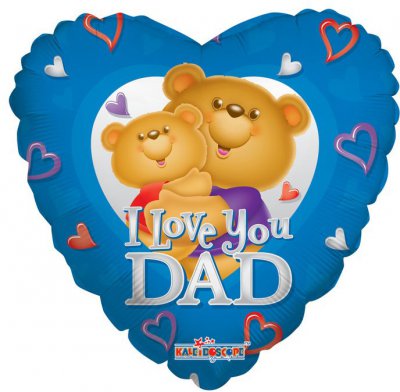 18" I Love You Dad Bears
