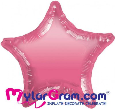 18" Pastel Pink Star MYLARGRAM