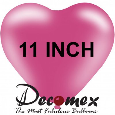 11" Heart Fuchsia 211 DECOMEX