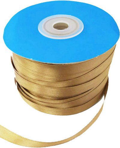 Satin Ribbon Gold 10mm x 100m (402)